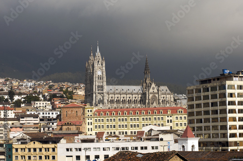 Basilica del Voto Nacional in Quito, Ecuador