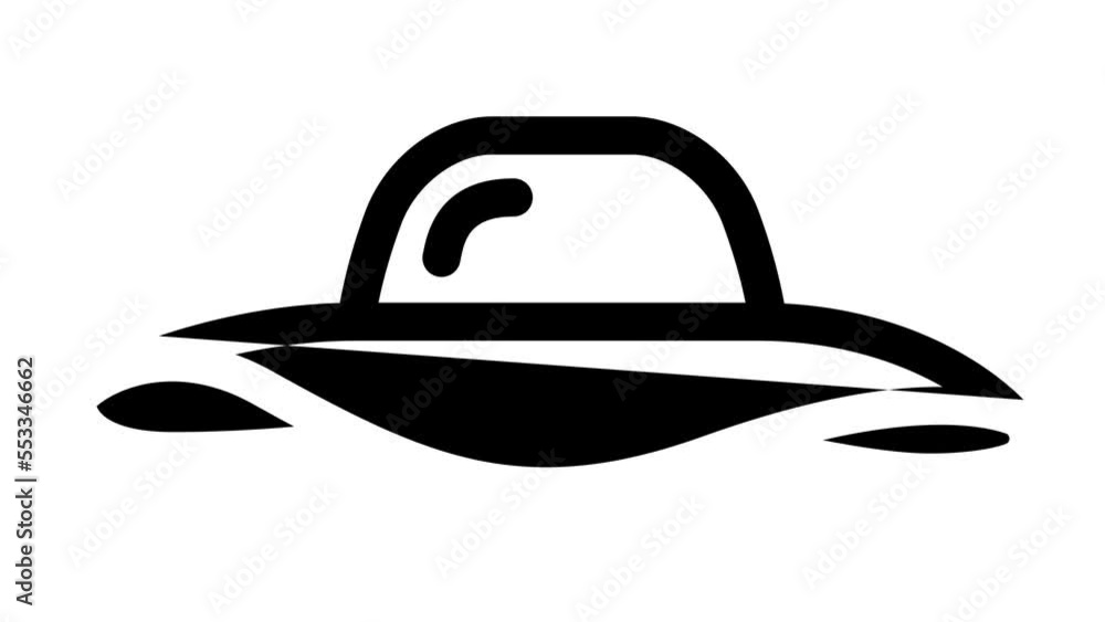 hat accessory line icon animation hat accessory line icon animation
