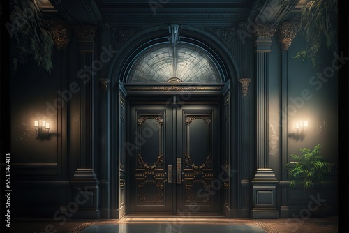Big Black Mysterious Door, Hidding Secrets Behind It