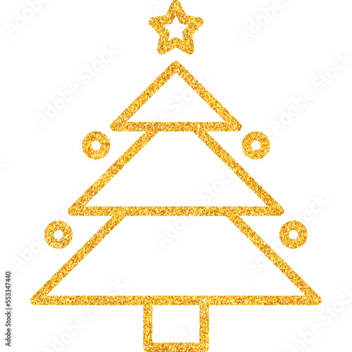 Christmas Gold Elements 