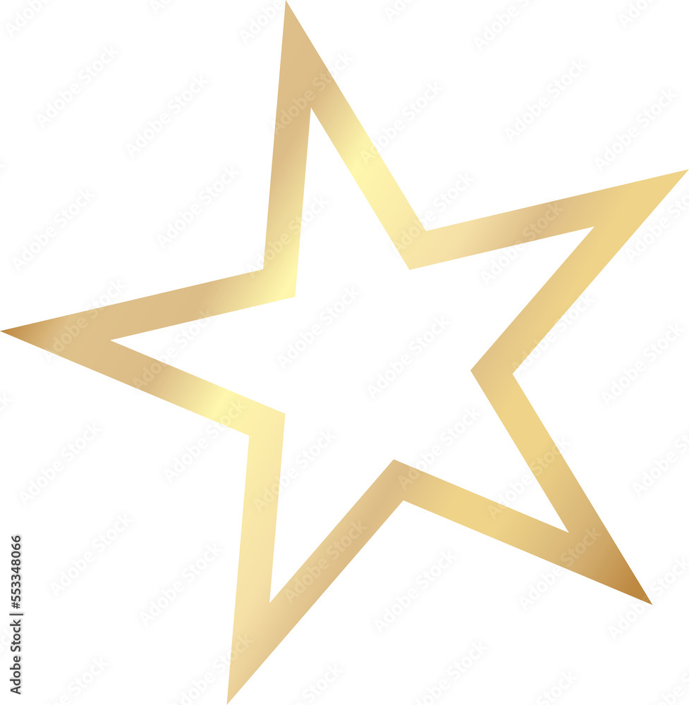 Gradient gold star