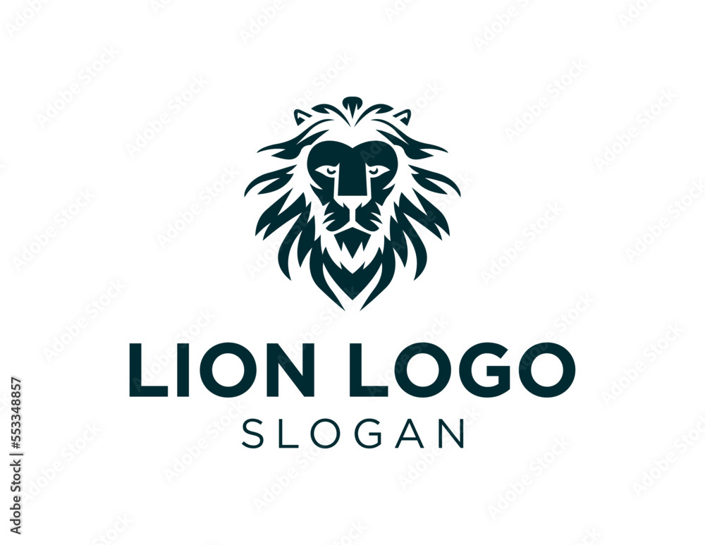 Logo about Lion on a white background. created using the CorelDraw application.