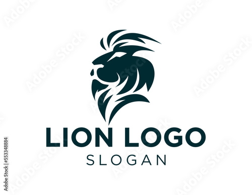 Logo about Lion on a white background. created using the CorelDraw application.