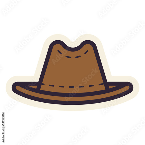 cowboy hat sticker