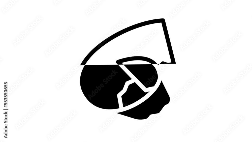 shavings coconut tropical line icon animation shavings coconut tropical line icon animation
