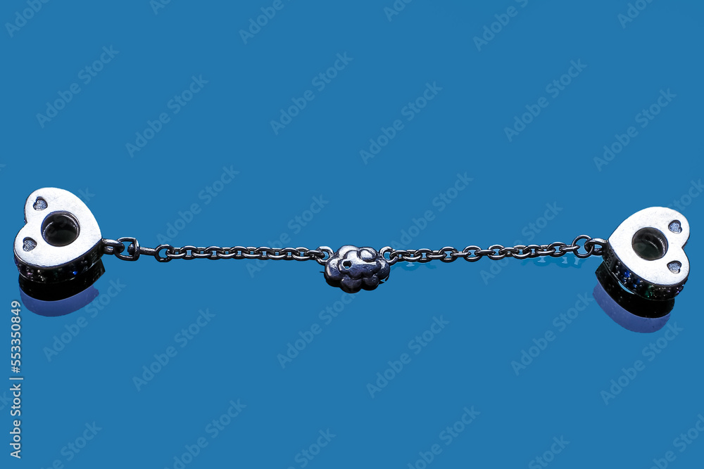 Fototapeta premium handmade bracelet made of silver 