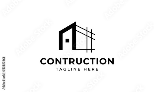 Initial letter a building contruction logo, icon, symbol