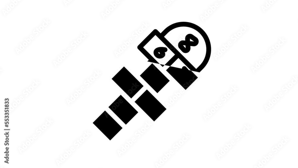outdoor kid leisure line icon animation outdoor kid leisure line icon animation