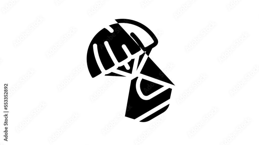 space capsule line icon animation space capsule line icon animation
