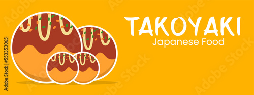 squid takoyaki template tradisional food of japan photo