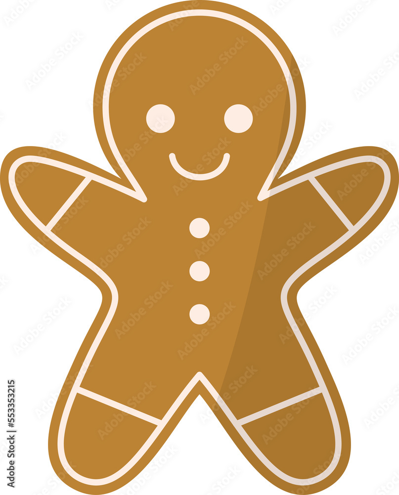 Obraz premium Christmas gingerbread man