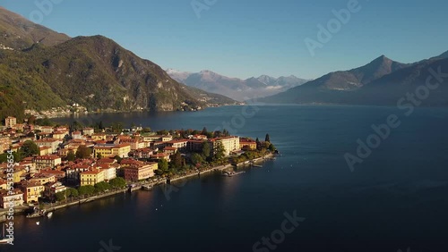 Drone footage at Lake Como, Italy. Shot by DJI Mavic MIni. Drame rate 29.97. HD resolution 1920x1080. photo