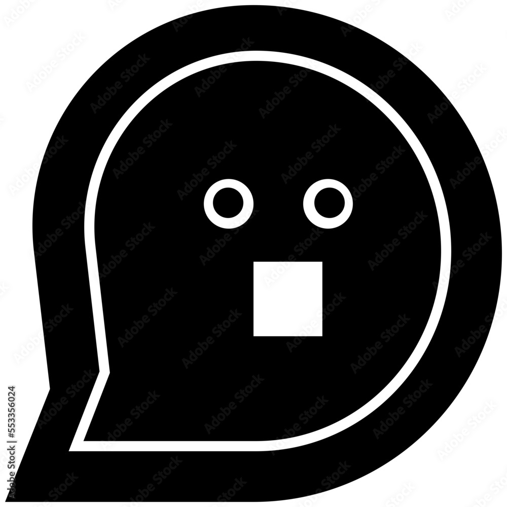 Message face bold icon Message face bold icon