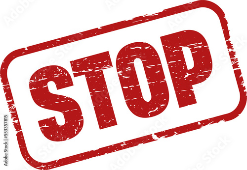 STOP rubber stamp. STOP Stamp vintage old red color texture frame