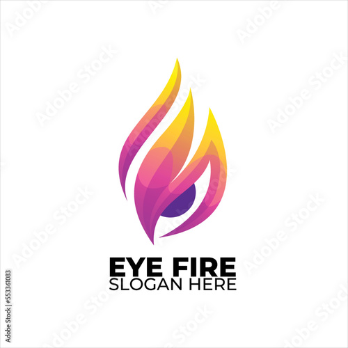eye logo colorful gradient style