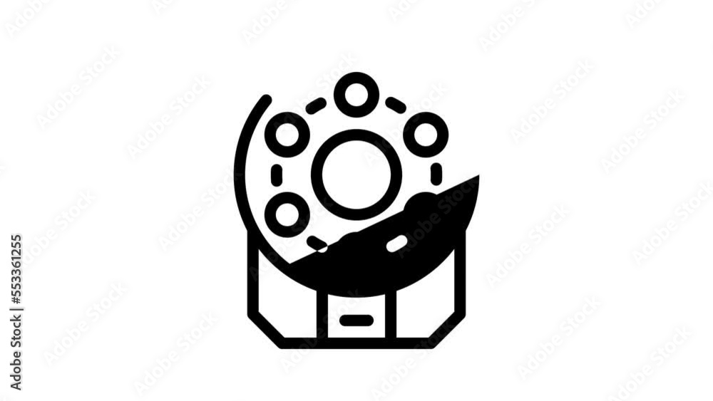 centrifuge laboratory equipment line icon animation centrifuge laboratory equipment line icon animation