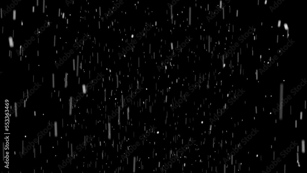 Slow down Winter Snow, Falling snow animation loop green screen ...
