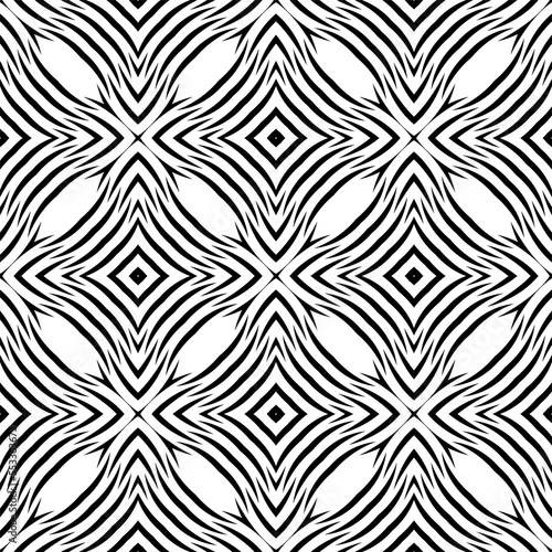 black and white seamless background backdrop, print, geometric, textile, tile, decorative, nature, swirl