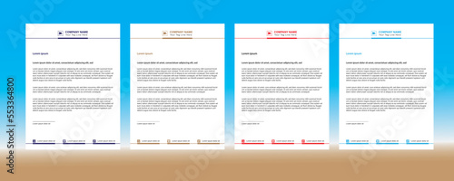Corporate Business letterhead template .eps