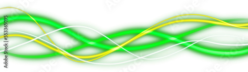 green light lines particle