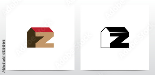 House Roof Letter Logo Design Z