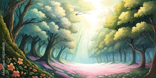 2D Visual Novel: Fantasy Nature Vol. 1 - Stylized Anime Background Environment