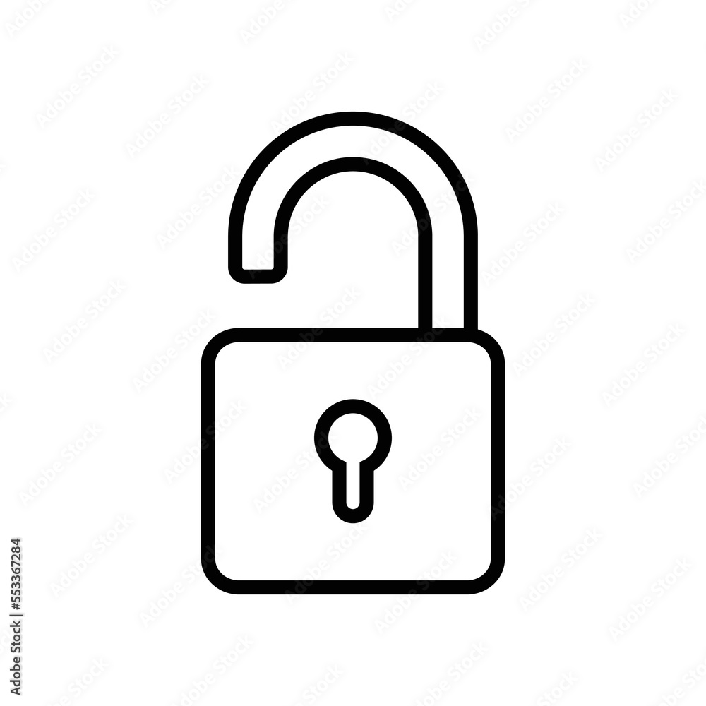 padlock icon vector design template in white background padlock icon vector design template in white background