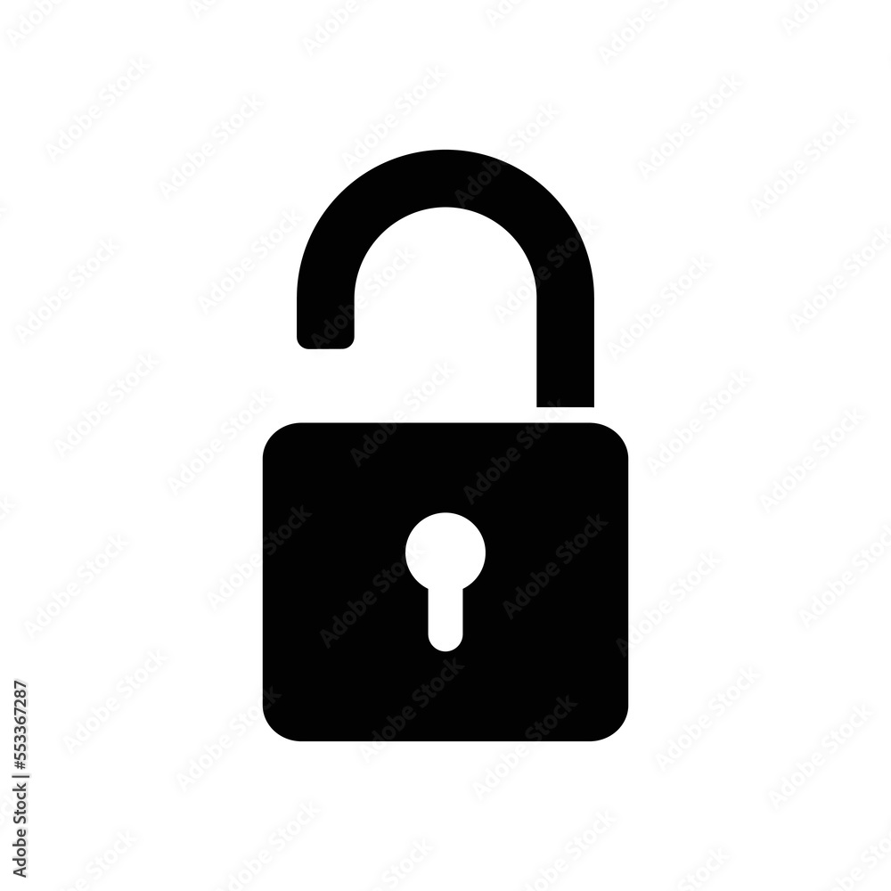 padlock icon vector design template in white background padlock icon vector design template in white background