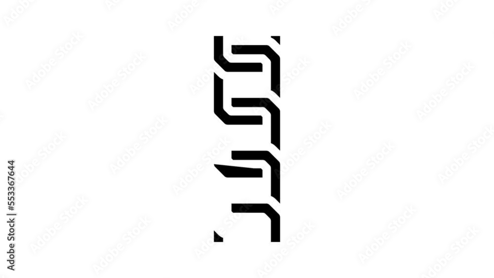 belcher chain glyph icon animation belcher chain glyph icon animation