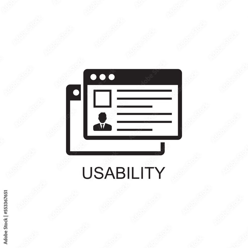 usability management icon , business icon usability management icon , business icon