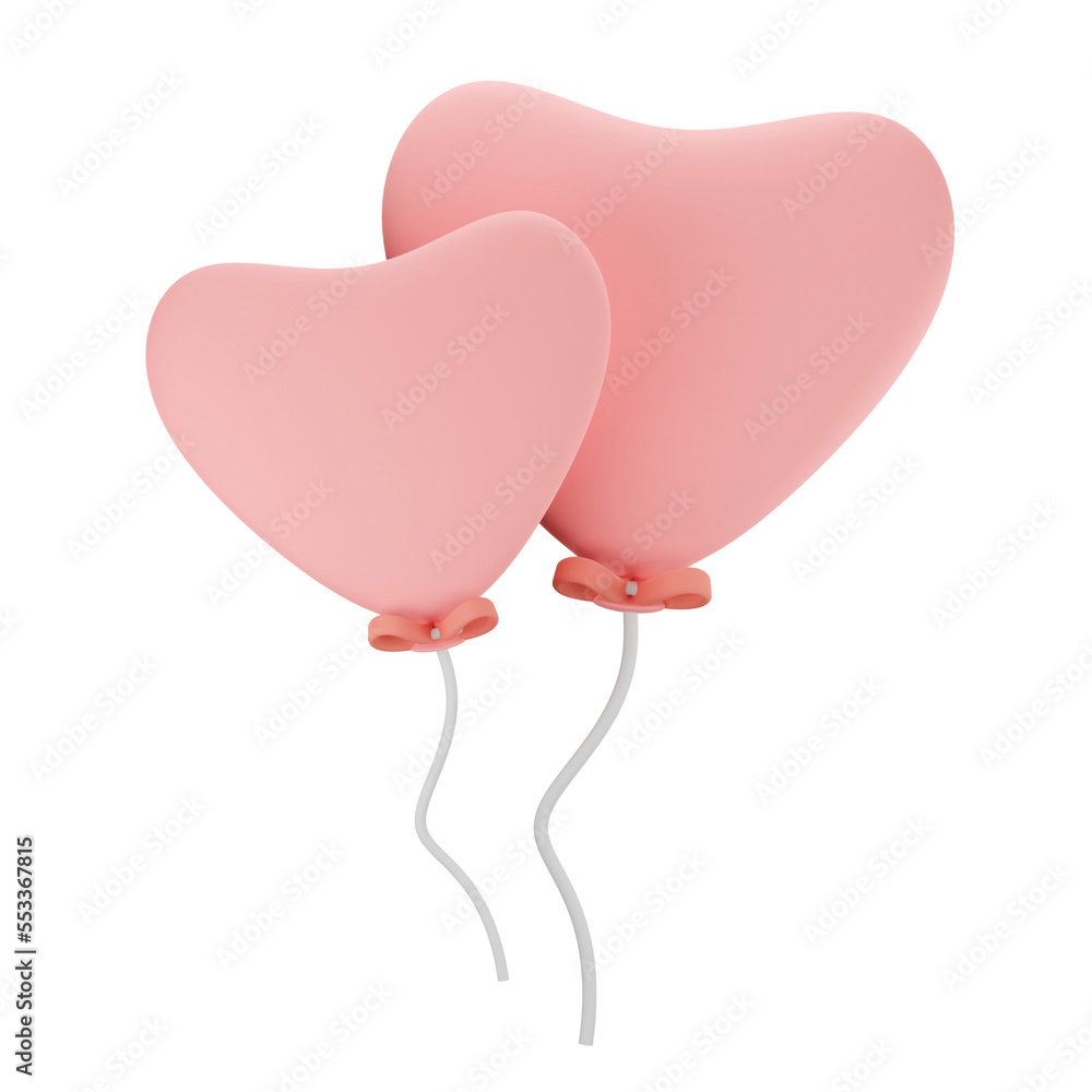 Love Balloon 3D Icon