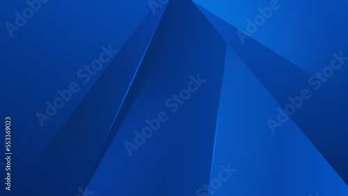 Blue abstract geometric vector background