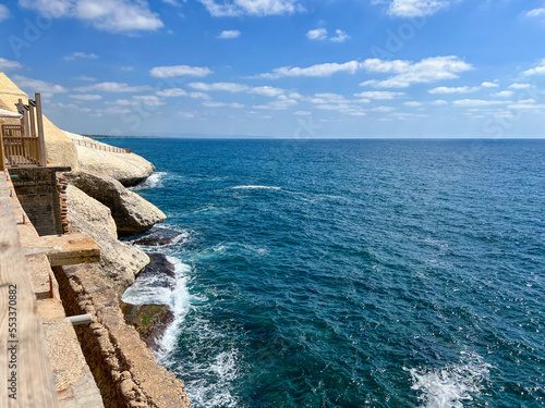 Beautiful sea view with cliffs