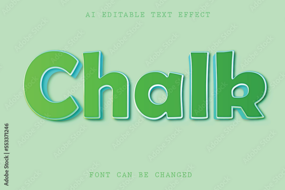 Chalk text effect Chalk text effect