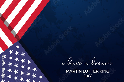 Martin luther king day background with copy space area. MLK day