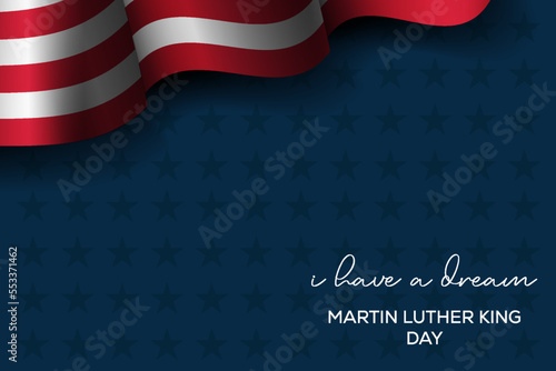 I have a dream, Martin luther king day background with copy space area. MLK day