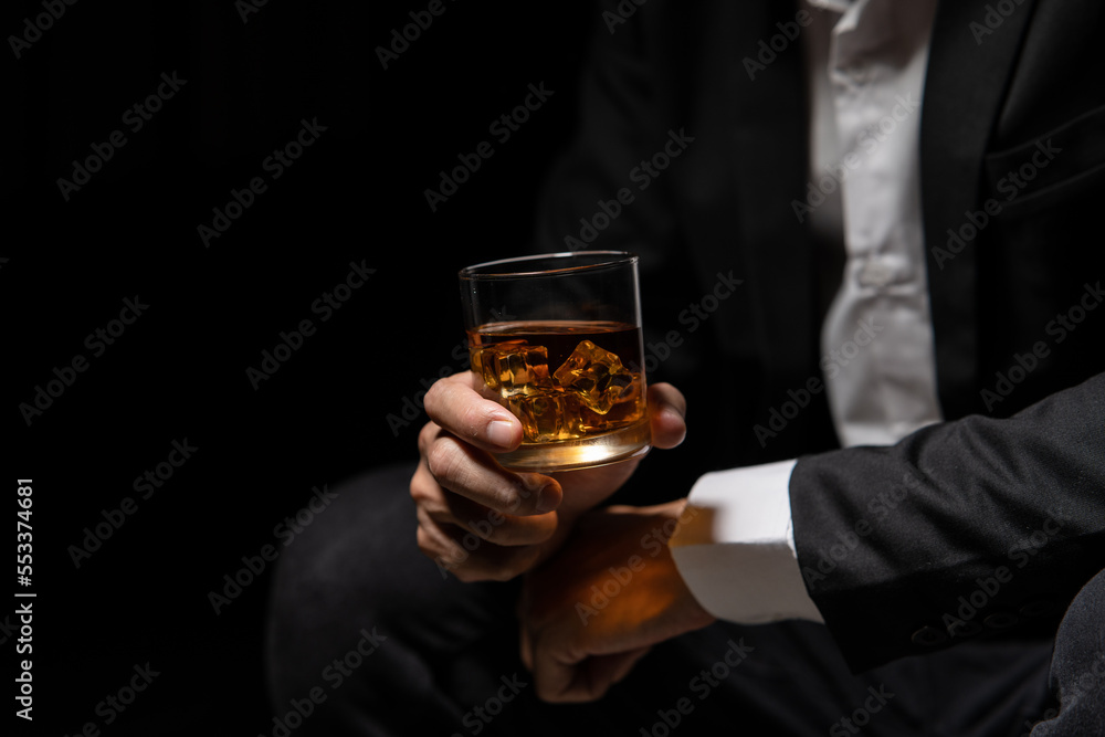 Barman pouring whiskey whiskey glass beautiful night Barman pouring whiskey whiskey glass beautiful night