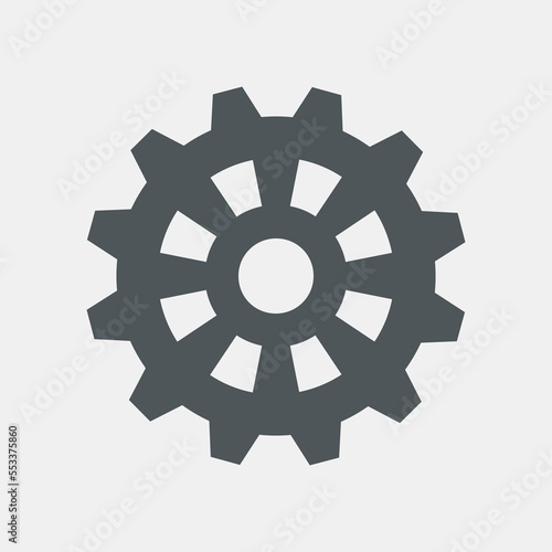 Gear cog mechanism icon quality vector illustration cut