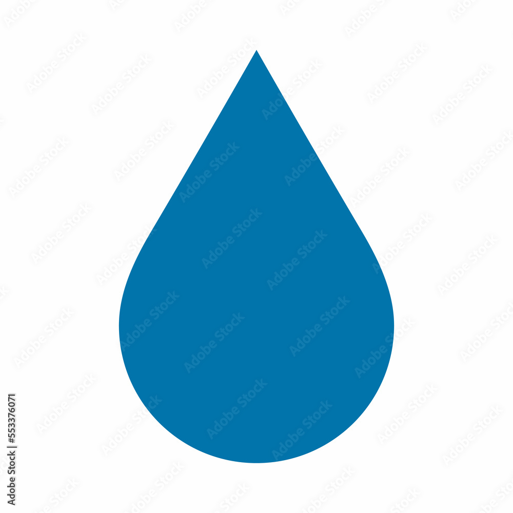 Water drop droplet raindrop icon illustration cut Water drop droplet raindrop icon illustration cut