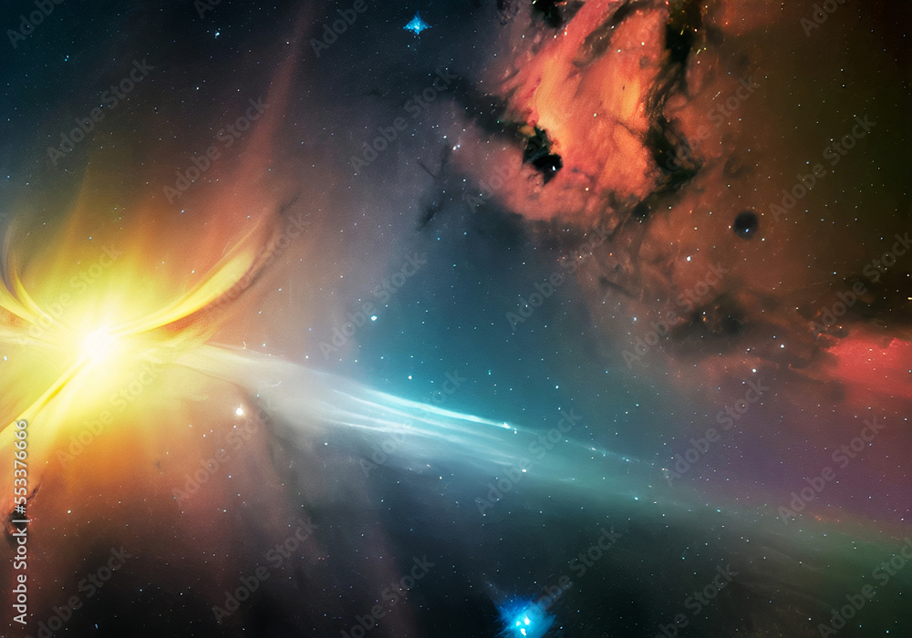 Space Nebula Galaxy Game Background