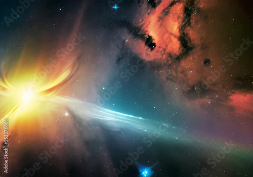 Space Nebula Galaxy Game Background