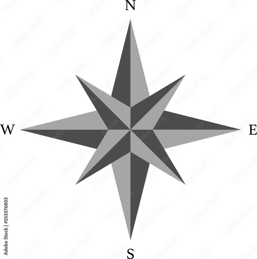 black and white compass black and white compass
