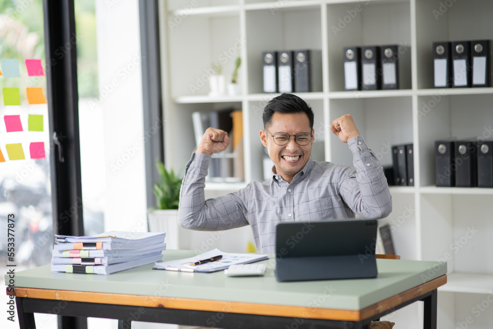 professional person working on laptop