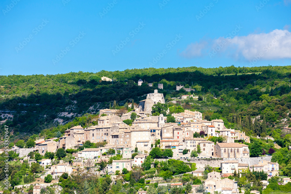 village of Simiane-la-Rotonde, Alpes-de-Haute-Provence, France village of Simiane-la-Rotonde, Alpes-de-Haute-Provence, France
