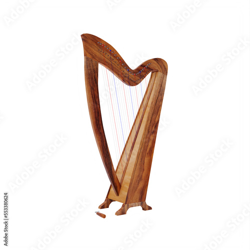 Canvas Print Celtic harp