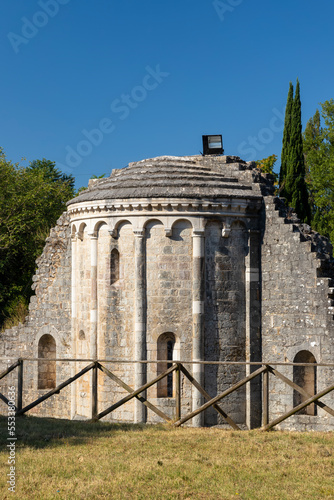 Santi Cipriano e Giustina church, Pissignano near Campello sul Clitunnoi, Umbria, Italy photo