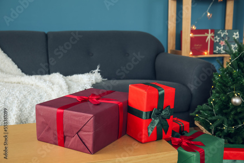 Christmas holiday gift boxe...