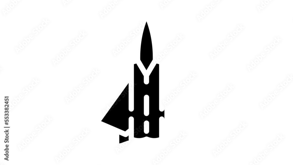 fighter airplane glyph icon animation fighter airplane glyph icon animation