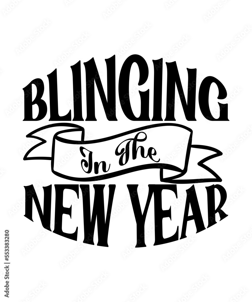 New Years SVG Bundle, New Year's Eve Quote, Cheers 2023 Saying, Nye Decor, Happy New Year Clip Art, New Year