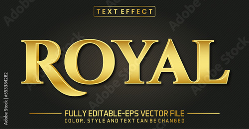 Editable Royal text effect - Romeo text style theme.